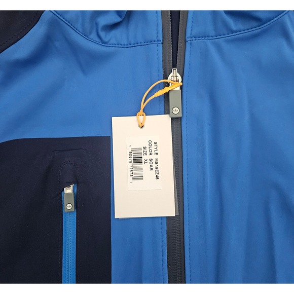 Peter Millar Crown Sport Active Vest Mens XL Blue Performance Golf Sports - Picture 2 of 8